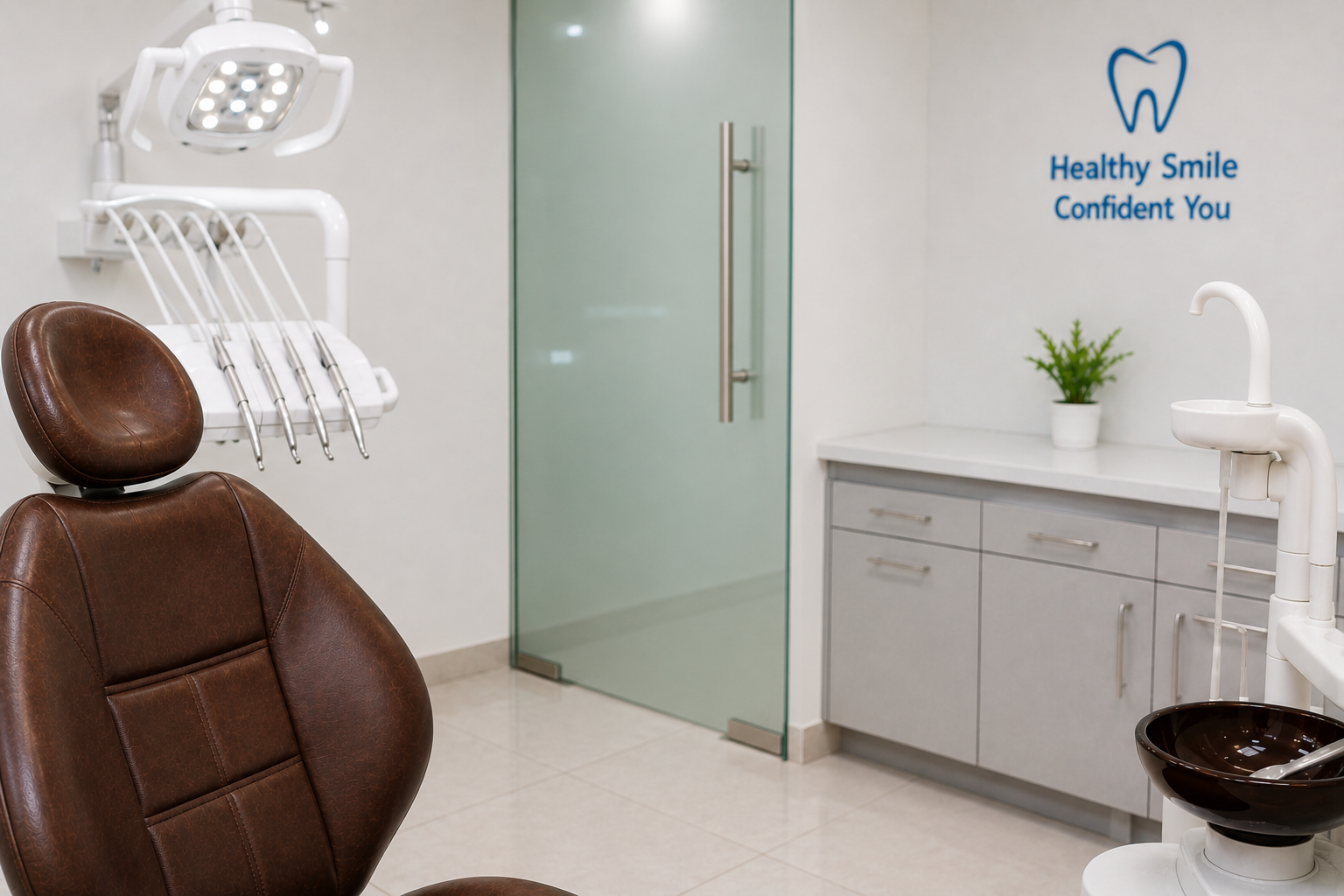 Treatment room interior at Dr. Sampada's Dental Clinic, Airoli
